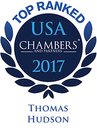 Chambers ranking recognition for Thomas B. Hudson